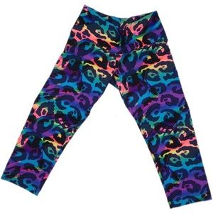 Rogiani 3/4 Leggings Wild Leopard Print rainbow XS